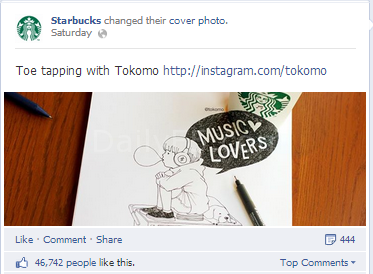 Starbucks sử dụng những bức vẽ của khách hàng làm hình ảnh cover