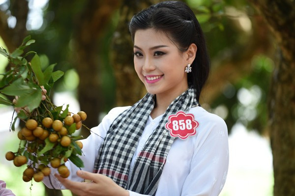 Ngất ngây nhan sắc thí sinh Hoa hậu Việt Nam trong tà áo bà ba 11