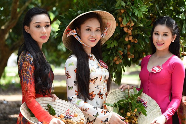 Ngất ngây nhan sắc thí sinh Hoa hậu Việt Nam trong tà áo bà ba 8