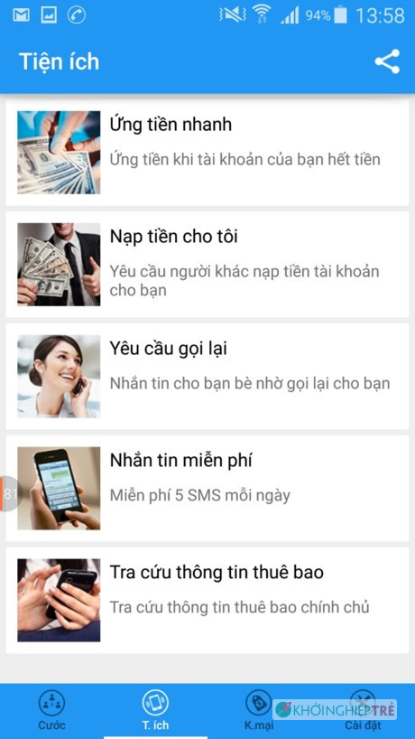 Ứng dụng Việt Whypay, quản lý cước phí điện thoại 6