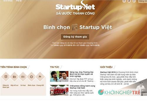 VnExpress tổ chức bình chọn Startup Việt 2016