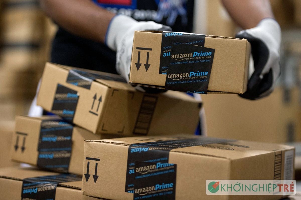 Amazon chiếm gần nửa doanh số bán hàng trực tuyến Mỹ năm 2016
