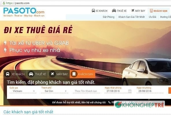 Website bán vé xe Pasoto.com được bán cho công ty nước ngoài